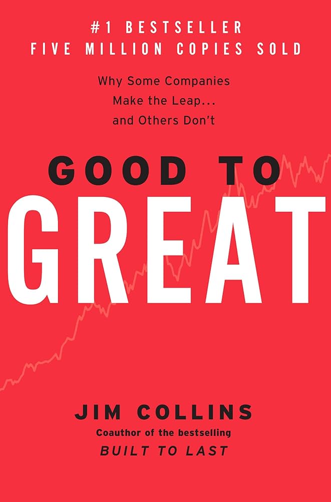 Cover of the book 'Good to Great' by Jim Collins